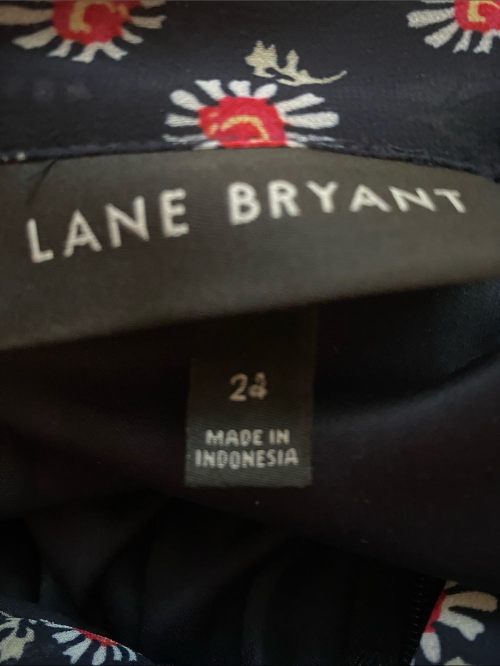 Lane Bryant size 24 floral lined  dress - Picture 8 of 10